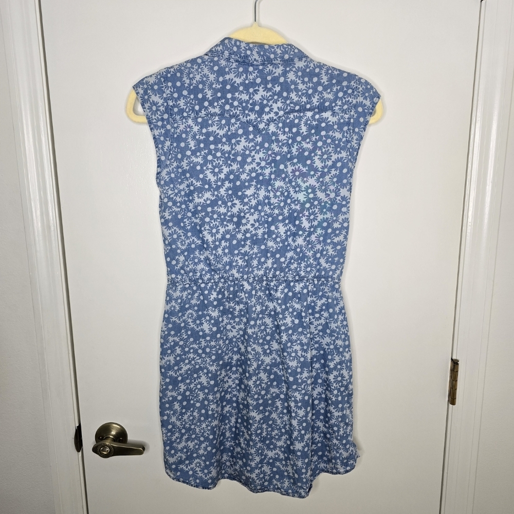 Levi's Blue Floral Denim Dress - Picture 3 of 6